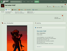 Tablet Screenshot of harvester-wolf.deviantart.com