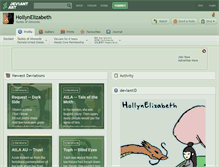 Tablet Screenshot of hollynelizabeth.deviantart.com