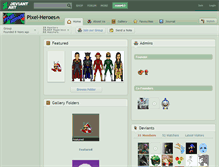 Tablet Screenshot of pixel-heroes.deviantart.com