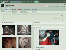 Tablet Screenshot of fred-of-mars.deviantart.com
