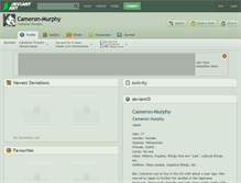 Tablet Screenshot of cameron-murphy.deviantart.com