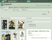 Tablet Screenshot of finalfantasyfan.deviantart.com