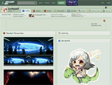 Tablet Screenshot of luvmyself.deviantart.com