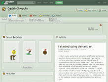 Tablet Screenshot of captain-slowpoke.deviantart.com