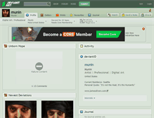 Tablet Screenshot of munin.deviantart.com