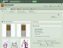 Tablet Screenshot of pixel-paradise.deviantart.com