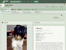 Tablet Screenshot of lunar-howl.deviantart.com