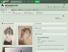 Tablet Screenshot of darkangelthelight.deviantart.com