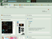 Tablet Screenshot of ecxeed.deviantart.com