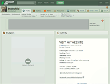 Tablet Screenshot of brainchild.deviantart.com