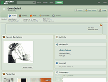 Tablet Screenshot of deambulant.deviantart.com
