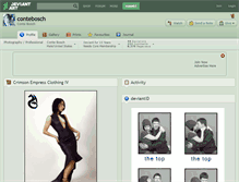 Tablet Screenshot of contebosch.deviantart.com