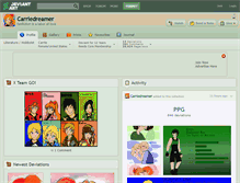 Tablet Screenshot of carriedreamer.deviantart.com