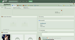 Desktop Screenshot of duckboy43.deviantart.com