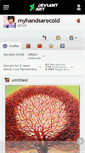 Mobile Screenshot of myhandsarecold.deviantart.com