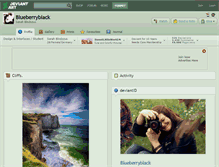 Tablet Screenshot of blueberryblack.deviantart.com