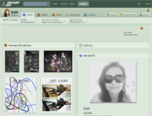 Tablet Screenshot of leals.deviantart.com