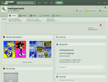 Tablet Screenshot of neohypersonic.deviantart.com