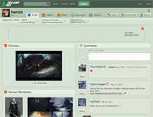 Tablet Screenshot of namisis.deviantart.com