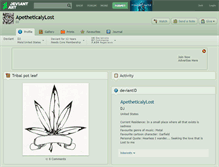 Tablet Screenshot of apetheticalylost.deviantart.com