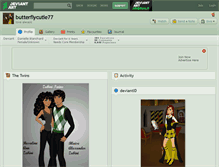 Tablet Screenshot of butterflycutie77.deviantart.com
