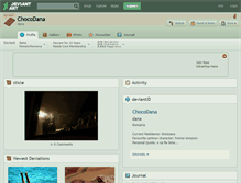 Tablet Screenshot of chocodana.deviantart.com