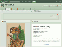 Tablet Screenshot of freakcastle.deviantart.com