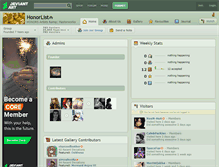 Tablet Screenshot of honorlist.deviantart.com