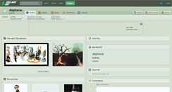 Desktop Screenshot of diaphanie.deviantart.com