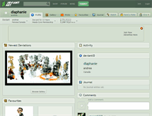 Tablet Screenshot of diaphanie.deviantart.com