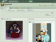 Tablet Screenshot of disneypsycho.deviantart.com