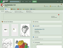 Tablet Screenshot of duelistshdow123.deviantart.com