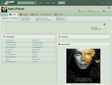 Tablet Screenshot of mymjjtribute.deviantart.com