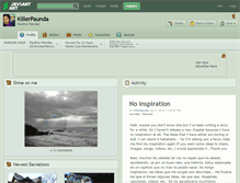 Tablet Screenshot of killerpaunda.deviantart.com
