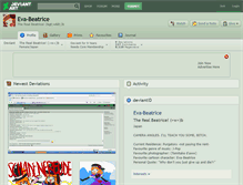 Tablet Screenshot of eva-beatrice.deviantart.com