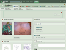 Tablet Screenshot of megalong.deviantart.com
