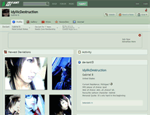 Tablet Screenshot of idyllicdestruction.deviantart.com
