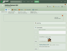 Tablet Screenshot of kohina-demon-girl.deviantart.com
