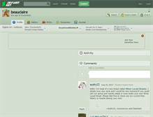 Tablet Screenshot of beauclaire.deviantart.com
