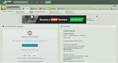 Desktop Screenshot of closetfetishist.deviantart.com