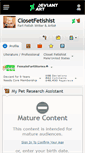 Mobile Screenshot of closetfetishist.deviantart.com