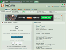 Tablet Screenshot of closetfetishist.deviantart.com