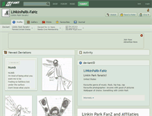 Tablet Screenshot of linkinpark-fanz.deviantart.com