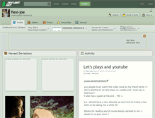 Tablet Screenshot of flexi-joe.deviantart.com