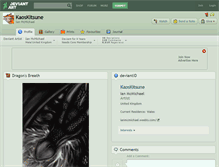 Tablet Screenshot of kaoskitsune.deviantart.com