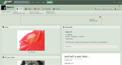 Desktop Screenshot of dawn-x.deviantart.com