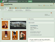 Tablet Screenshot of icemanflaming.deviantart.com