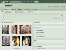 Tablet Screenshot of glassbeetle.deviantart.com