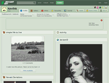 Tablet Screenshot of kewlink.deviantart.com