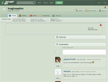 Tablet Screenshot of imaginaaation.deviantart.com